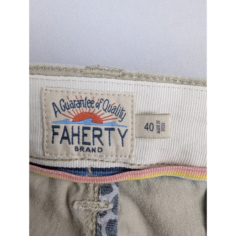 Faherty‎ Island Life Short Size Mens 40 Faded Khaki Chino 9
